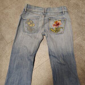 Embroidered jeans by vest toi size 5